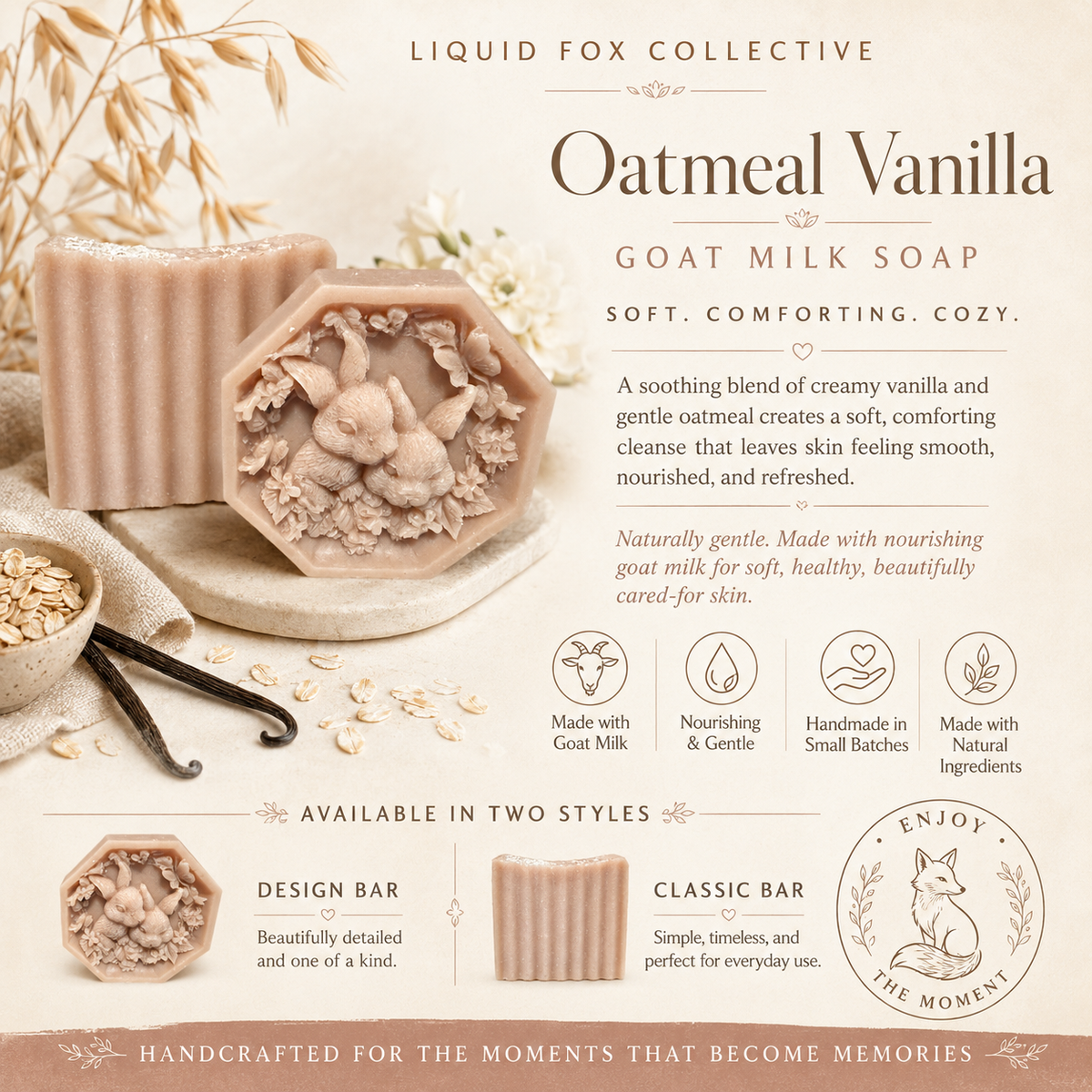 Oatmeal Vanilla Goat Milk